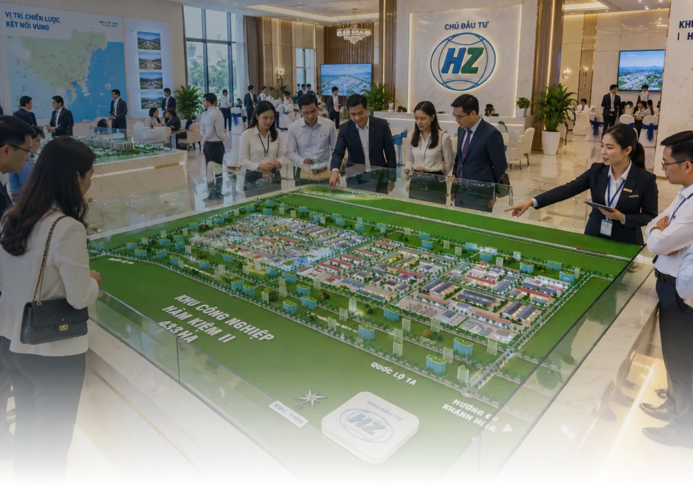 Phòng trưng bày mô hình khu công nghiệp HZ Group