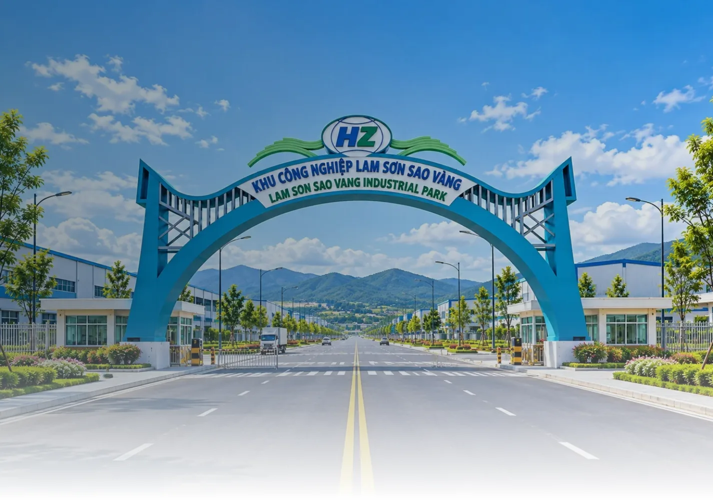Cổng chào Khu công nghiệp Lam Sơn Sao Vàng