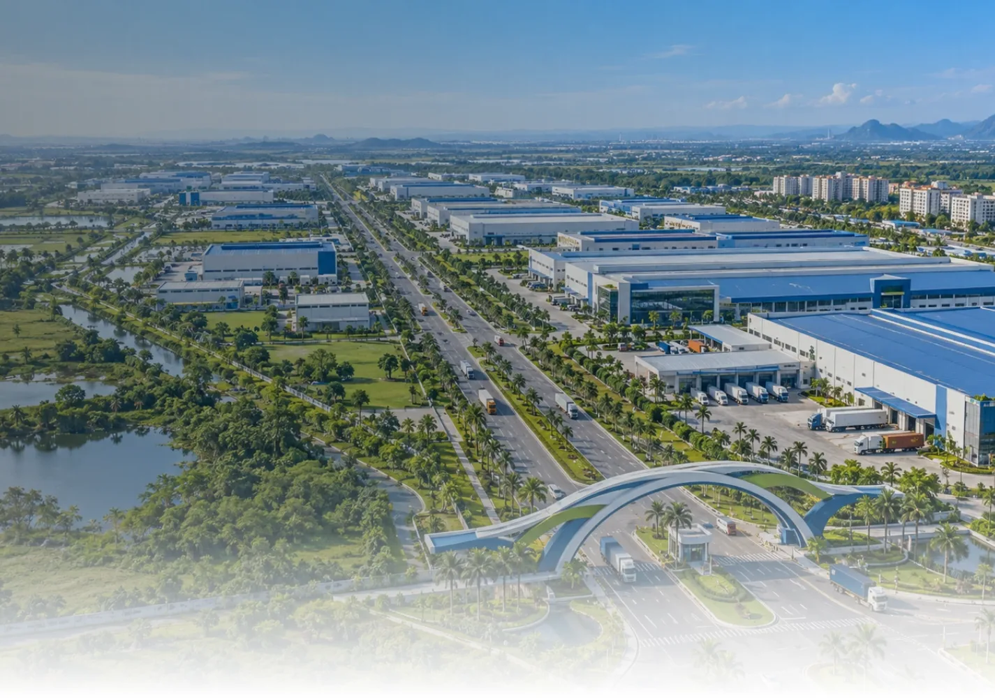 Ảnh minh họa quy mô phát triển khu công nghiệp, logistics và đô thị của HZ Group