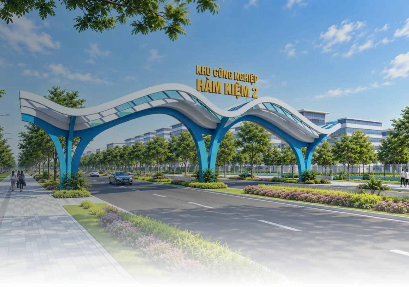 Cổng chào Khu công nghiệp Hàm Kiệm II